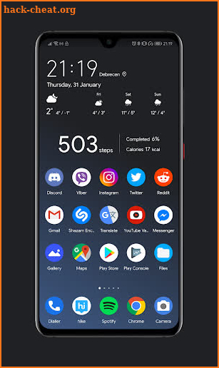 Dark Pie EMUI 9.1 Theme for Huawei/Honor screenshot