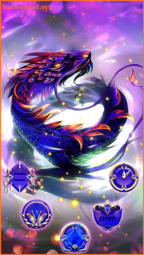 Dark Purple Dragon Theme screenshot