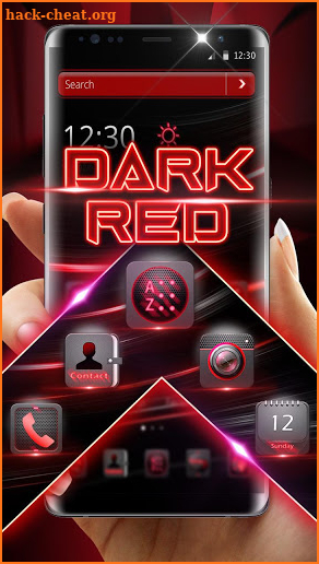 Dark Red Launcher screenshot