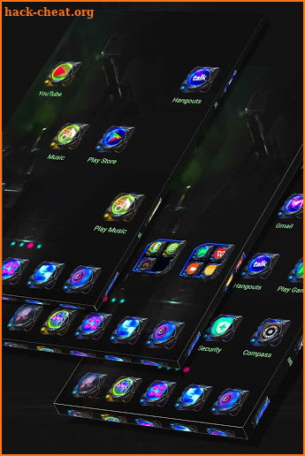 Dark Technic Launcher Theme screenshot