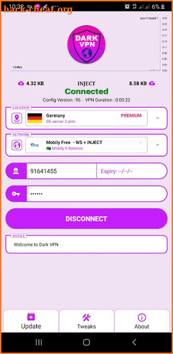 Dark Vpn Free Unlimited access screenshot