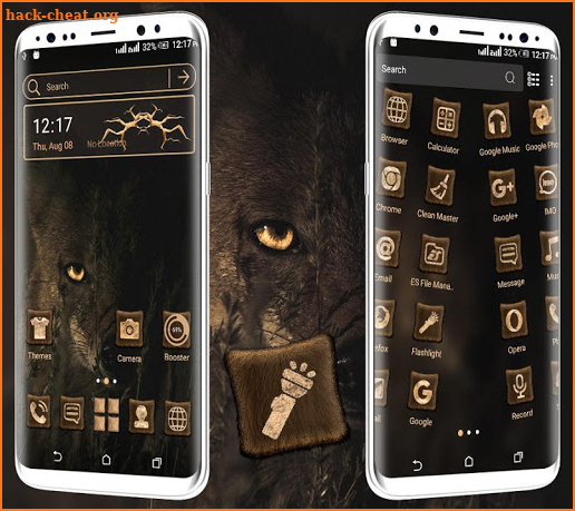 Dark Wolf Eye Launcher Theme screenshot