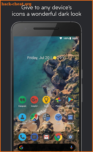 Darkful Icon Pack - Theme for Apex/Nova Launcher screenshot