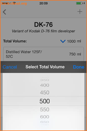 Darkroom Formulas screenshot