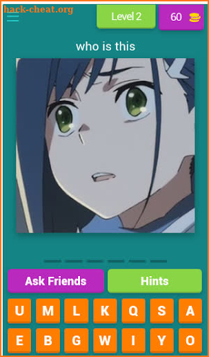 Darling in the FranXX quiz screenshot