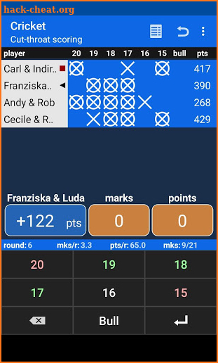 Darts Scoreboard screenshot