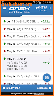Dash Wallet screenshot