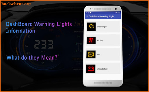 Dashboard Car Warning Light screenshot