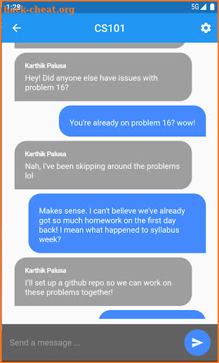 DashChat screenshot