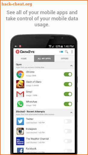 DataEye | Save Mobile Data screenshot