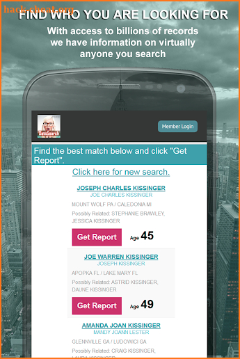 DataSearch ☑ Background Check & People Search App screenshot