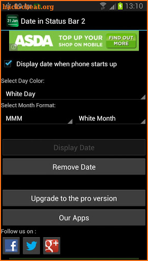 Date Status Bar 2 screenshot