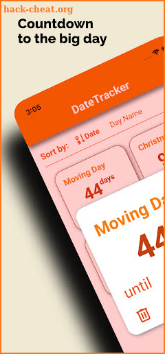 DateTracker screenshot