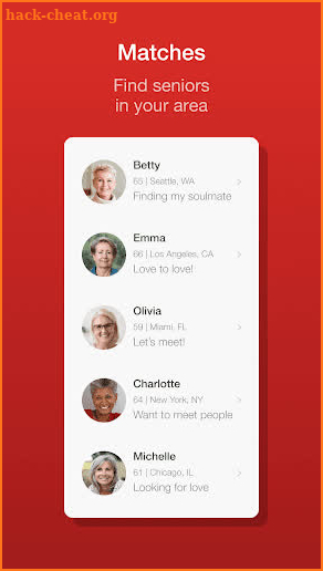 Dating for Seniors App - Meet Mature Singles screenshot