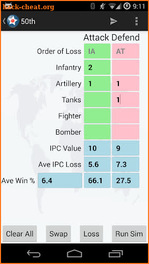 David Skelly Axis&Allies® Calc screenshot