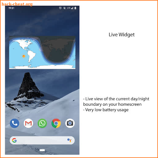 Day & Night Map and Widget screenshot