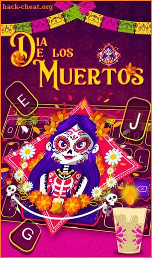 Day of the Dead Keyboard Theme screenshot