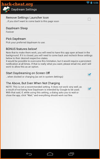 Daydream Launcher Plus screenshot