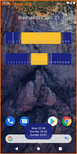 Daylight Clock: Sunrise/Sunset Widget screenshot