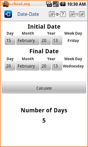 Days Calculator screenshot