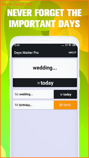 Days Matter Pro - Events Countdown for Android screenshot