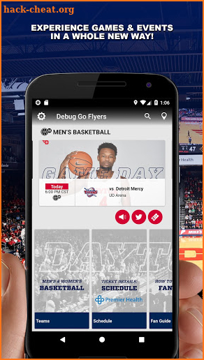 Dayton Flyers Gameday screenshot