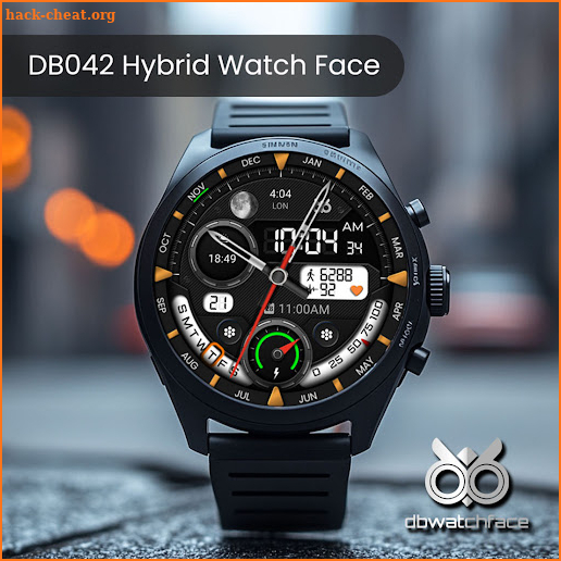 DB042 Hybrid Watch Face screenshot