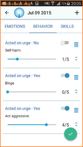 DBT Selfhelp & Diary Card screenshot