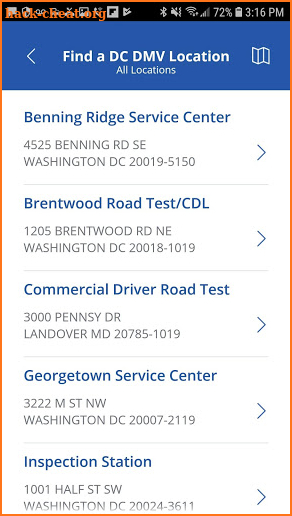 DC DMV screenshot