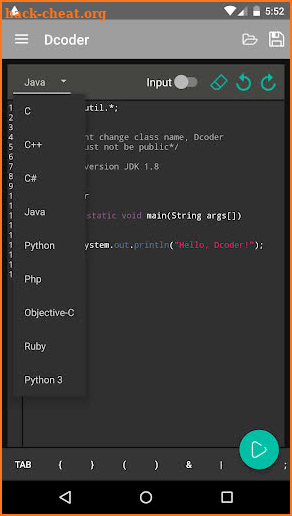 Dcoder, Compiler IDE :Code & Programming on mobile screenshot