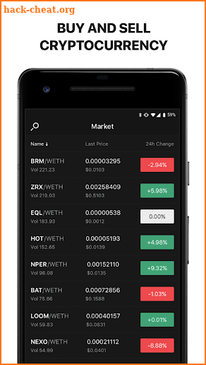 DDEX - Decentralized Exchange & Ethereum Wallet screenshot