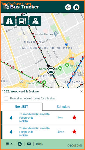 DDOT Bus Tracker screenshot