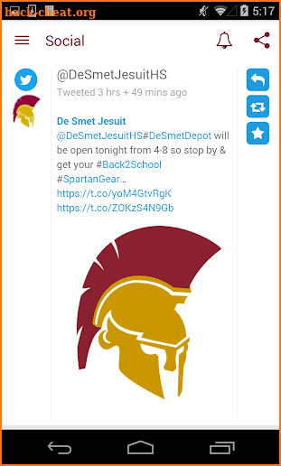 De Smet Jesuit MySparta screenshot