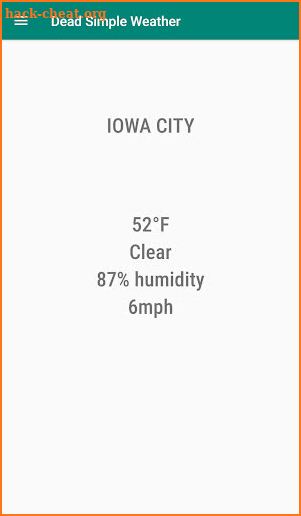 Dead Simple Weather screenshot