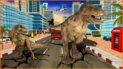 Deadly Dino Survival: Angry Dinosaur City Attack screenshot