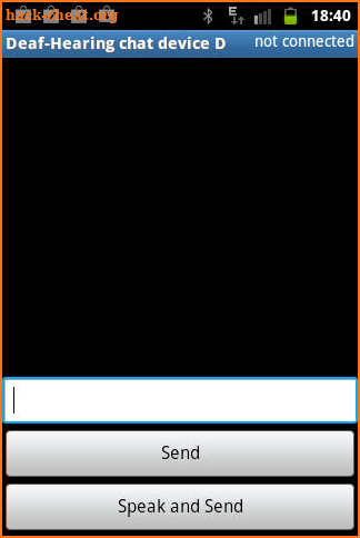 Deaf - Hearing chat device D screenshot