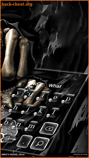 Death Devil Finger Skull Keyboard Theme screenshot