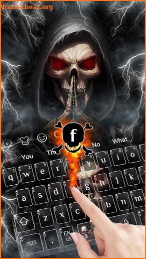 Death Devil Skull Keyboard Theme screenshot