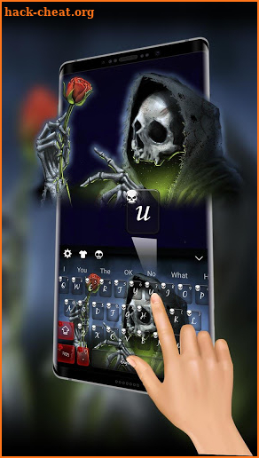 Death n Rose keyboard theme screenshot