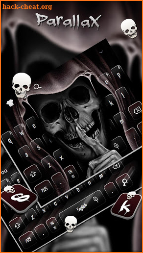 Death Skull Parallax Keyboard screenshot