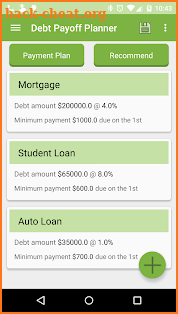 Debt Payoff Planner screenshot