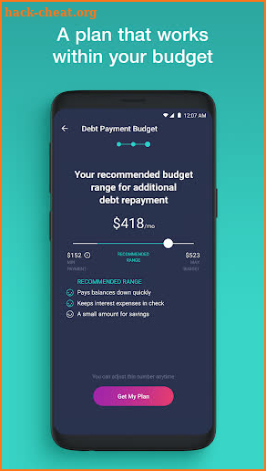 Debt Perception: Payoff Plan screenshot