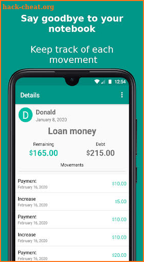 Debtors 2020 screenshot