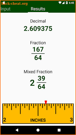 Decimal to Fraction Converter Calculator - Ad Free screenshot