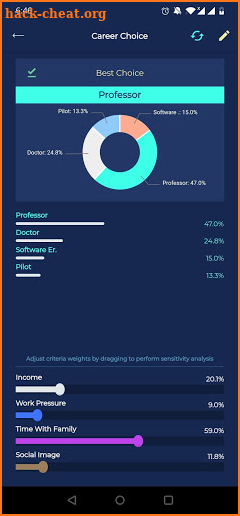 DecisionMentor screenshot