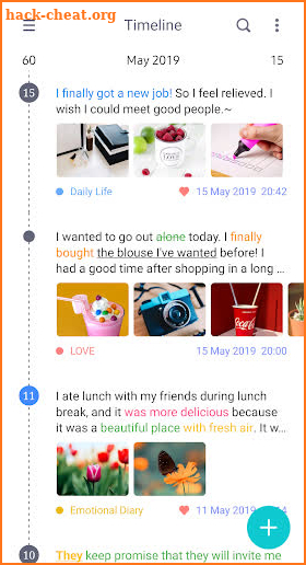 DecoDiary - Timeline Diary screenshot