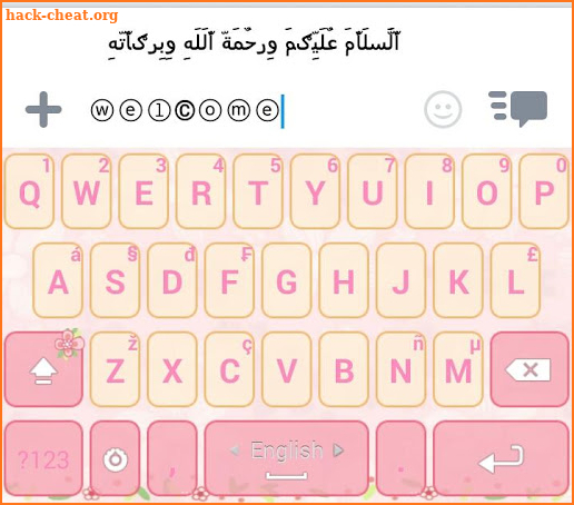 Decoration Text Keyboard screenshot