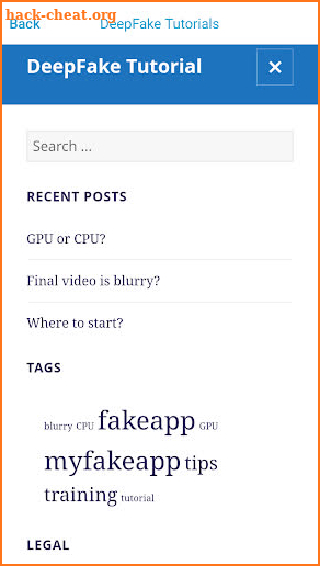 DeepFake Tutorial screenshot