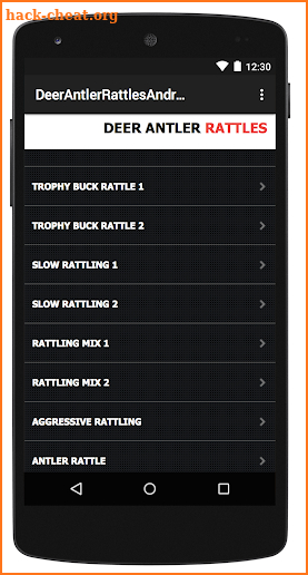 Deer Antler Rattles & Deer Calls & Deer Sounds screenshot