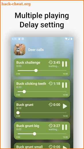 Deer hunting calls screenshot